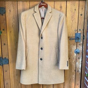 Calvin Klein Men Prosper Wool-Blend X-Fit Overcoat